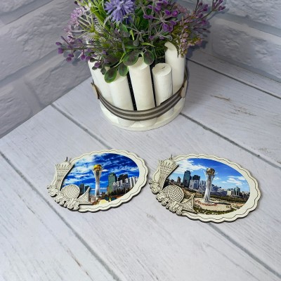 Магнит однослойный овал Астана