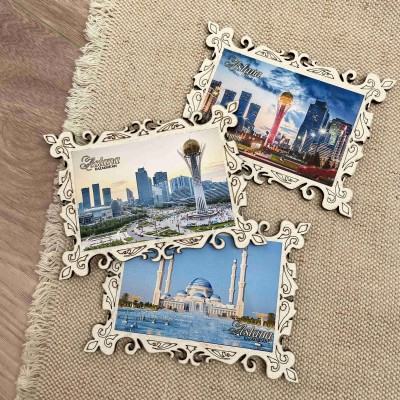 Магнит однослойный орнамент 1 Астана