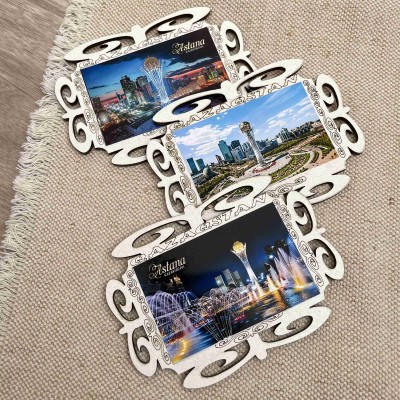 Магнит однослойный орнамент 2 Астана