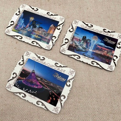 Магнит однослойный орнамент 3 Астана