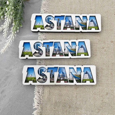 Магнит рамка Буквы Астана