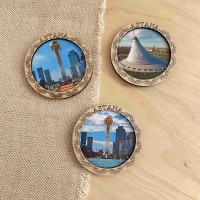 Магнит рамка Круглый Астана
