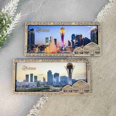 Магнит рамка панорама Юрта 